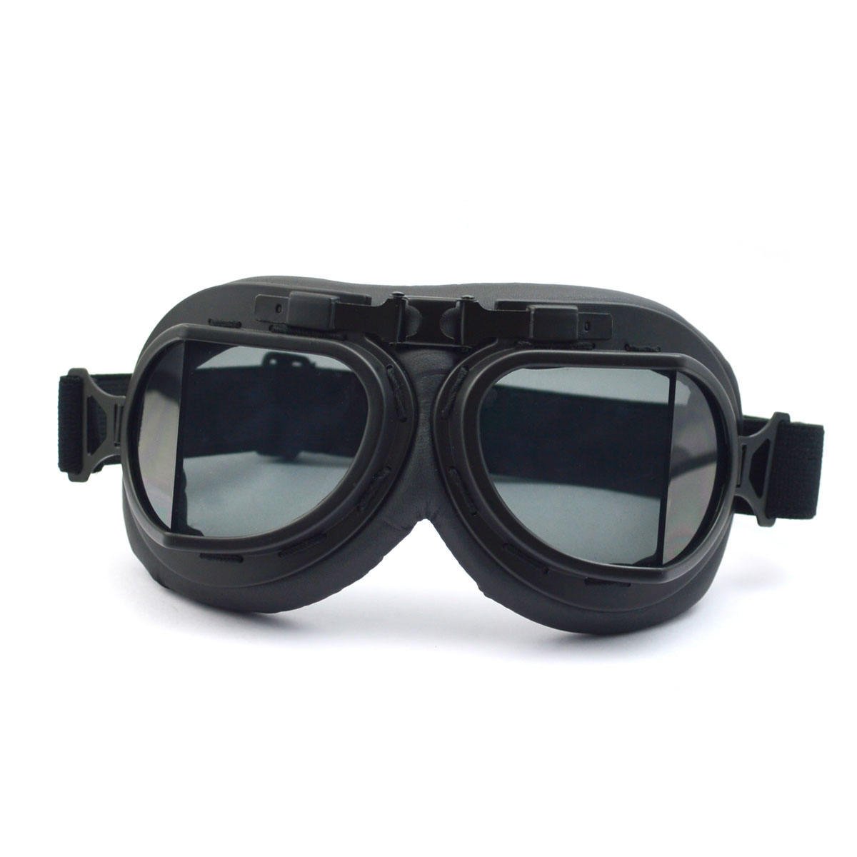 Classic Motorcycle Riding Goggles Soft Face Foam Safety Glasses Cycling Motocross Comfortable Helmet Glasses Sofe Lens Position