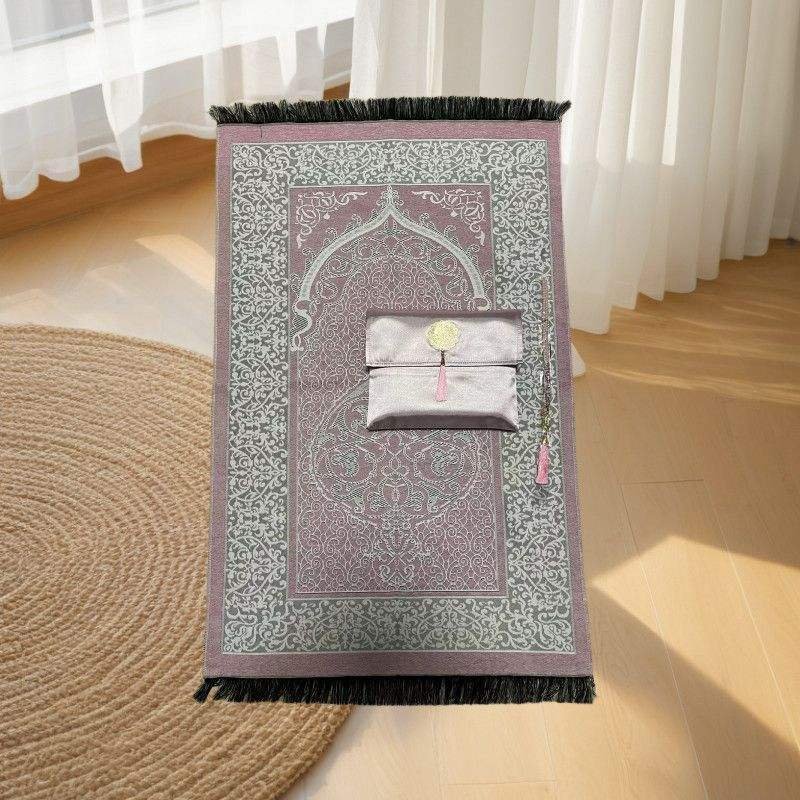 Hot Sale Portable Blanket and Rosary Bag Gift Set Carpets & Rugs Prayer Mat Antislip Prayer Mat