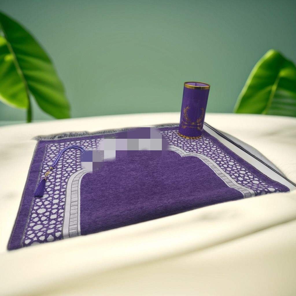 Hot Sale Home Blanket and Prayer Bead Gift Box Set, Prayer Mat for Accompanying Prayers Beautiful Gift