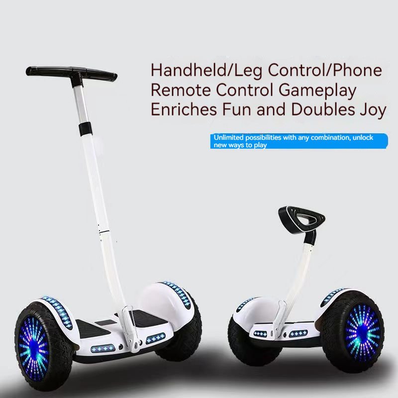 8/10/11 Inch 36V Kids Adult Self-Balancing Hoverboard Smart Handle Electric Scooter with 2 Wheel Stand Stand Self Balancing Hove