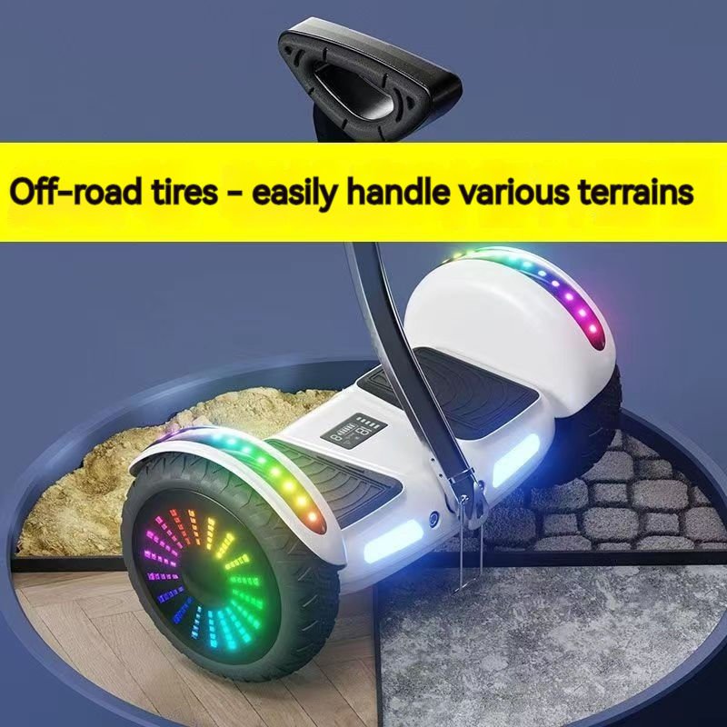 8/10/11 Inch 36V Kids Adult Self-Balancing Hoverboard Smart Handle Electric Scooter with 2 Wheel Stand Stand Self Balancing Hove