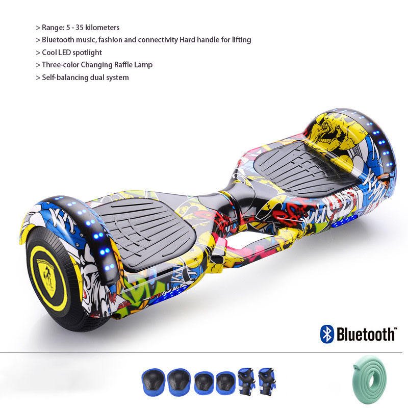 Hot Sell 7 Inch Self-balancing Electric Scooter Hoverboard for Adults Kids Daily Commuting Outdoor Leisure with LED Lights