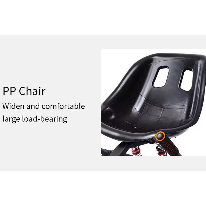 Electric Self-Balancing Scooter Hover Board Kart Accessories with Comfortable Seat Attachment
