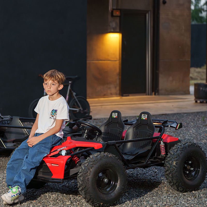 48V Ride on Car Electric Utv Kids Rubber Wheels Children Battery Powered Car