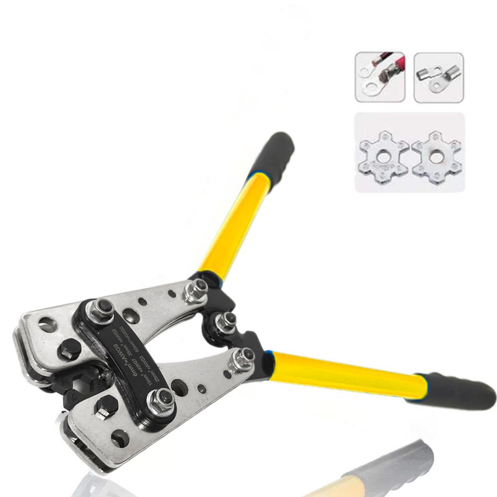 Cable Pliers Plated Powered Hand Crimper Set Hydraulic Tubular Wire Terminal Crimping Tool for Cable Lugs