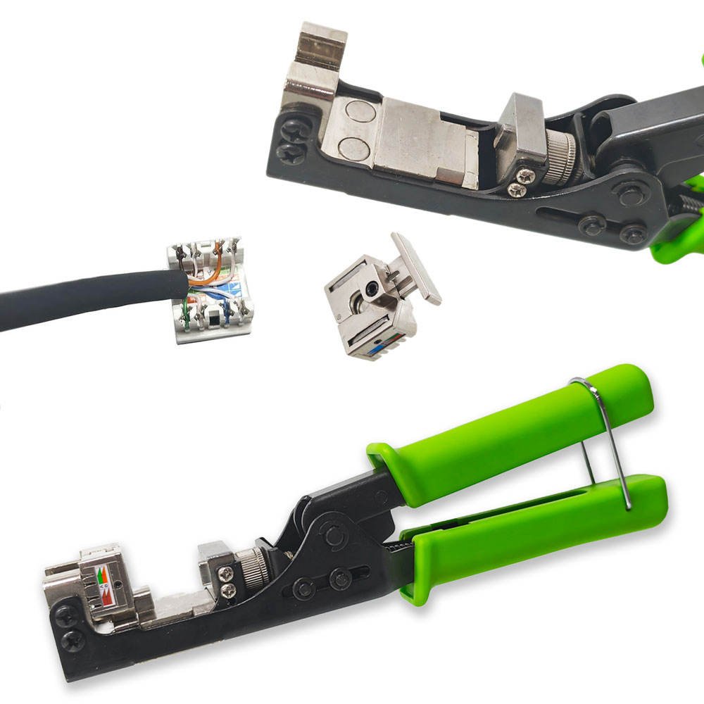 Wire Impact Insertion RJ45 RJ11 Network Cable Cutter Wire Crimper Impact Punch Down Tool for Keystone Jack
