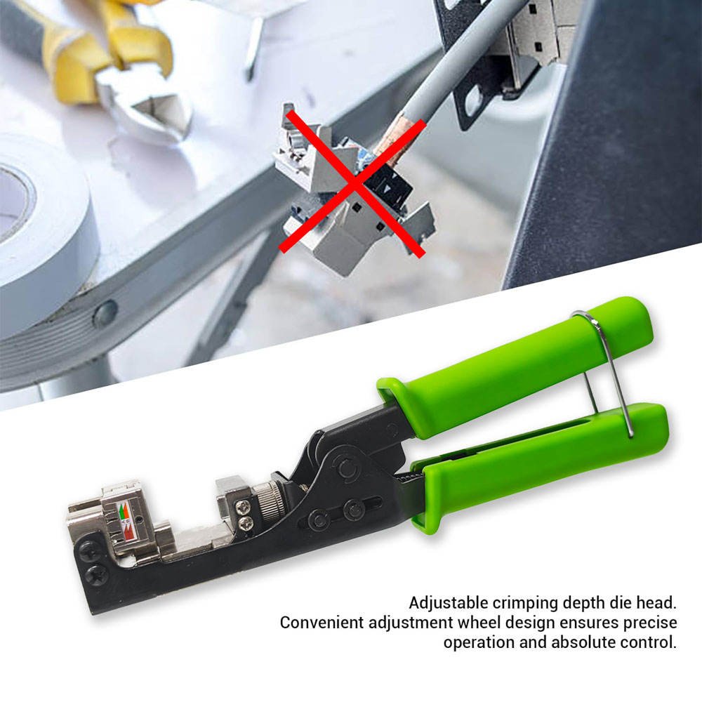Wire Impact Insertion RJ45 RJ11 Network Cable Cutter Wire Crimper Impact Punch Down Tool for Keystone Jack