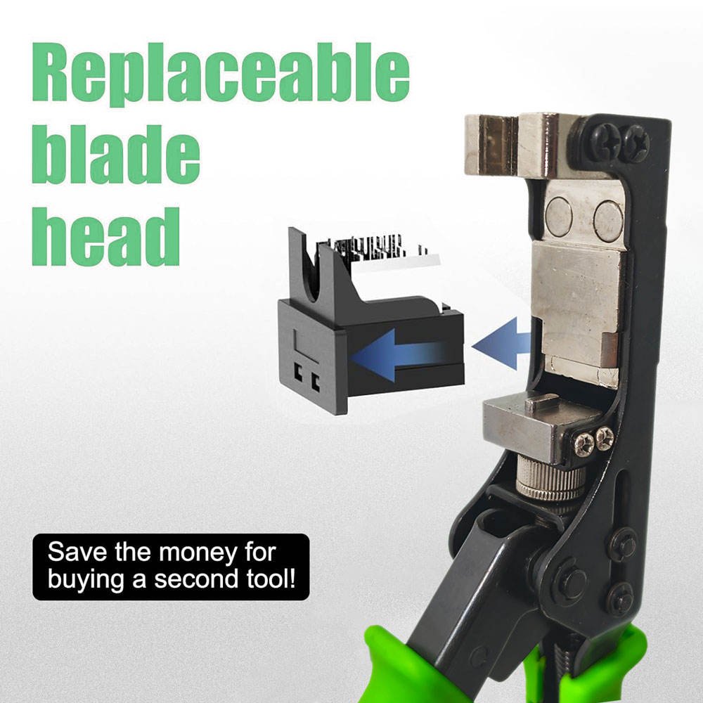 Wire Impact Insertion RJ45 RJ11 Network Cable Cutter Wire Crimper Impact Punch Down Tool for Keystone Jack
