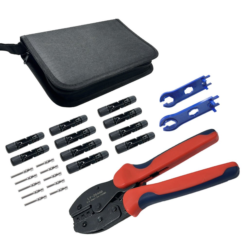 Wire Cable Crimper Stripper Hand Crimp Pliers Sets Wire Terminal Solar Pv Crimping Tool Kits for Photovoltaic
