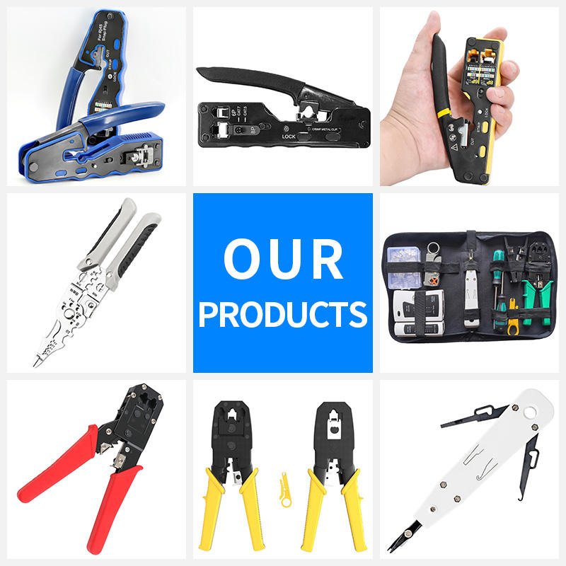 Rj45 Crimping Pass Through Rj45 Crimping Tool Rj45 Connector Plug Crimp Tool Wire Crimpers Rj45 Clamp Modular Plug Crimping Tool