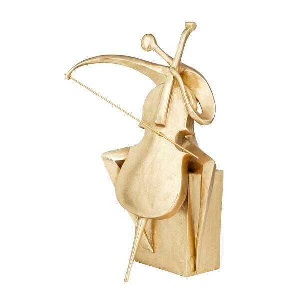 Modern Sculpture of a Man Playing Guitar Gold Plated Luxury Home Office Decor Eco-Friendly Handmade for Birthday & Diwali Gifts