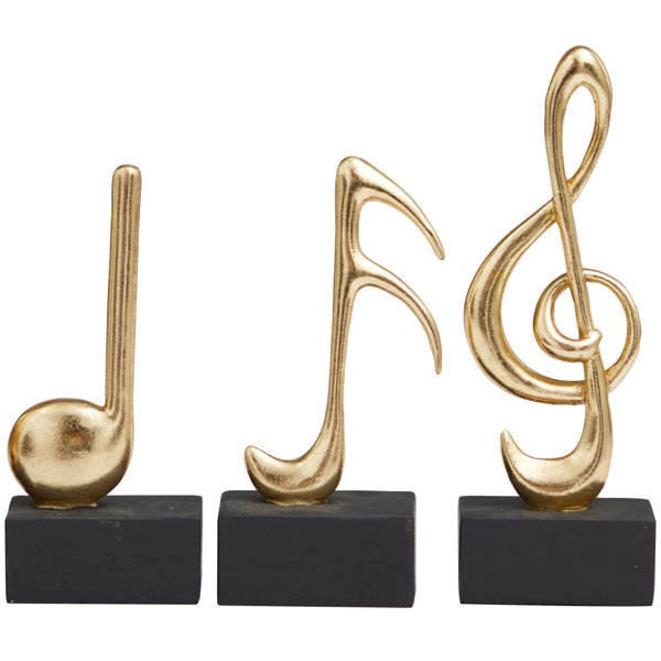 Nordic Modern Handmade Aluminum Charms Home Decor Desktop Shooting Props Musical Note Set Gift for Wedding Birthday Diwali 2025