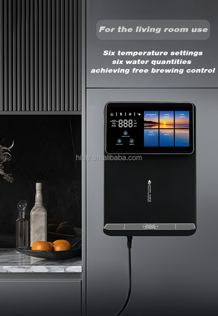 New Arrival Multifunctional Intelligent UV Smart Temperature Adjustment Hot and Cold Wall Mounted Pipeline Water Dispenser