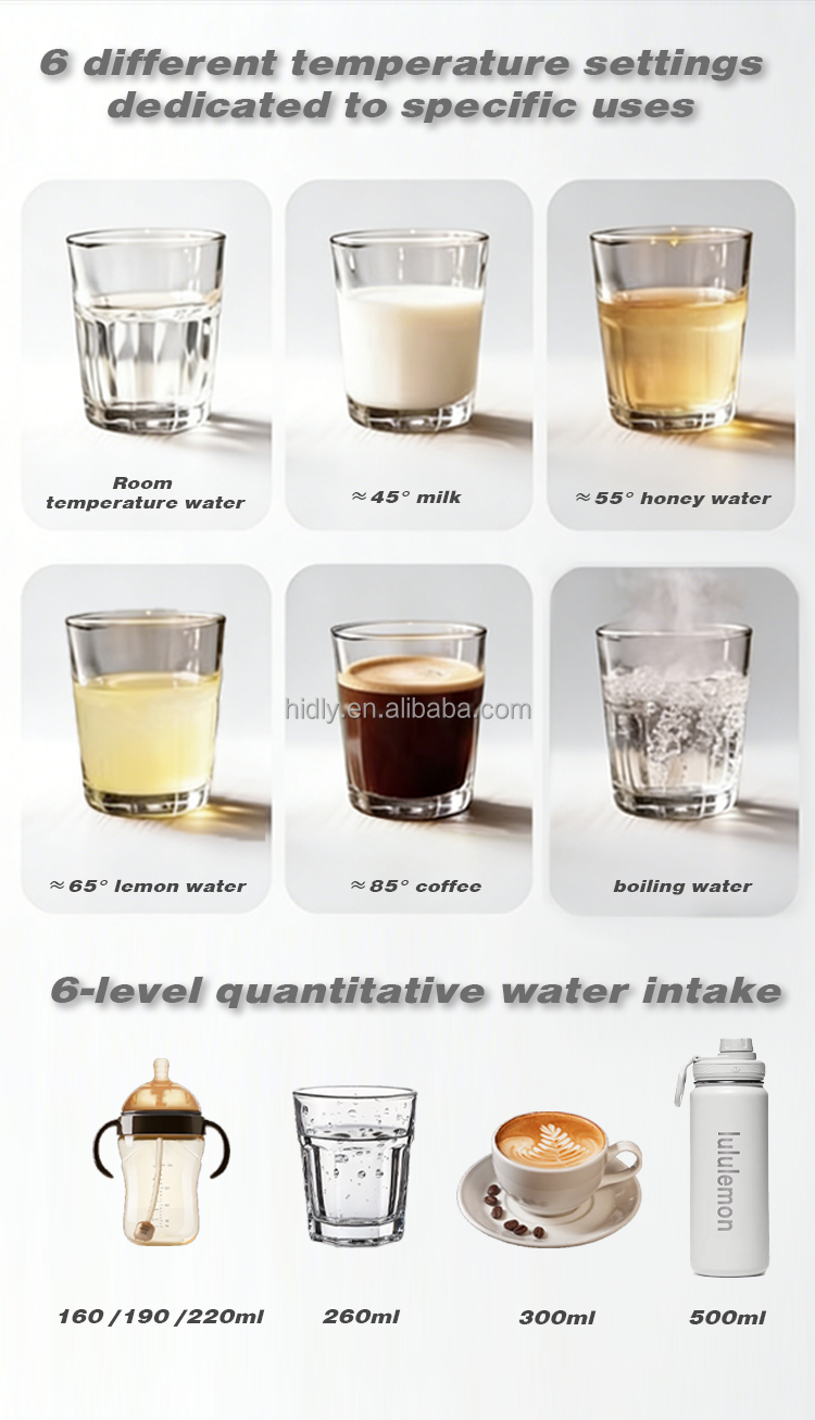 New Arrival Multifunctional Intelligent UV Smart Temperature Adjustment Hot and Cold Wall Mounted Pipeline Water Dispenser
