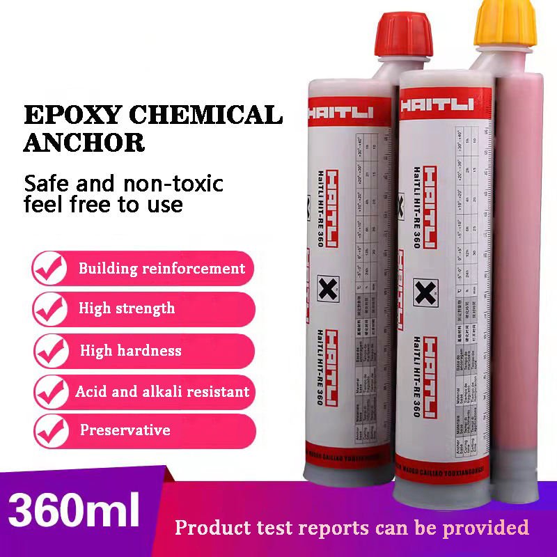 Corrosion and Heat Resistance Chemical Anchor Epoxy Adhesive for Reinforcement and Bolt Planting in Concrete Construction