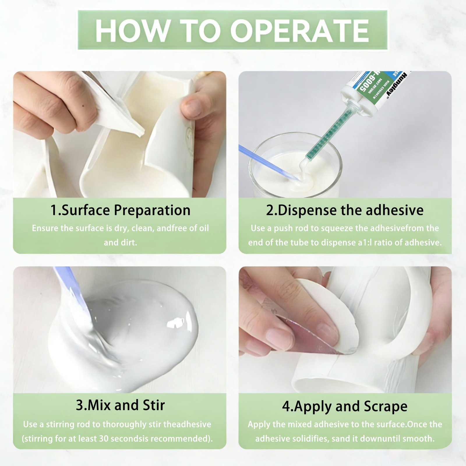 Epoxy Glue 5 Minute Foundry Epoxy Adhesive for Fast Repair 2 Part Epoxy for Plastic 1:1 Ratio Super Glue Ceramic Repair Compound