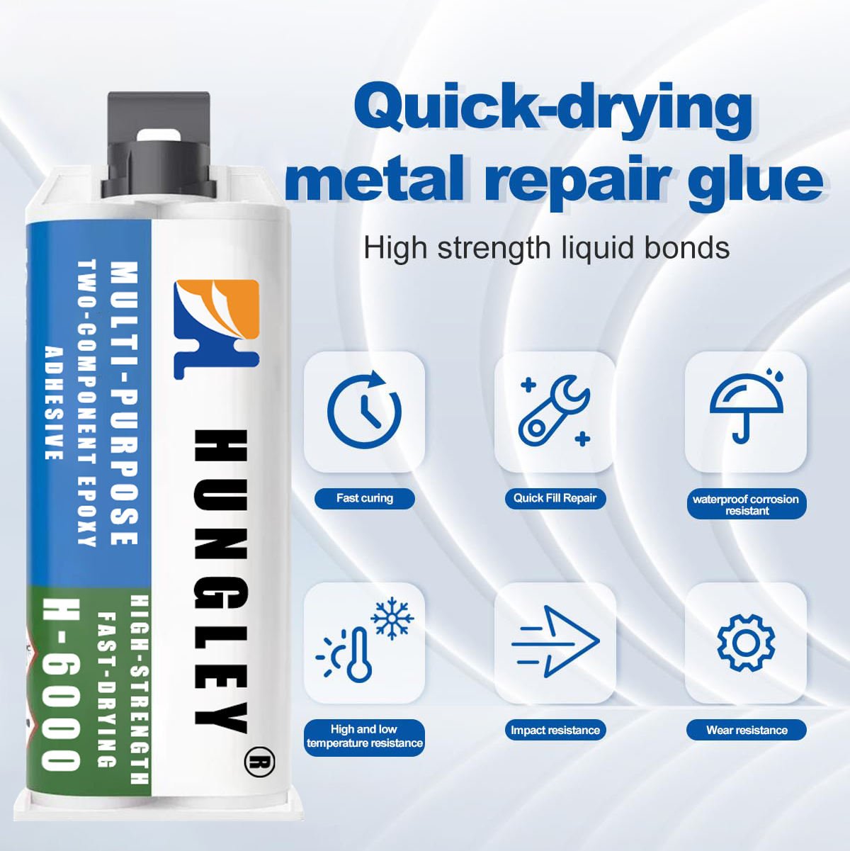 Clear Epoxy Glue Kit Fast Repair Multi Purpose Glue for Repairing Tile Metal Ceramics Plastic Wood AB Epoxy Adhesive Super Glue