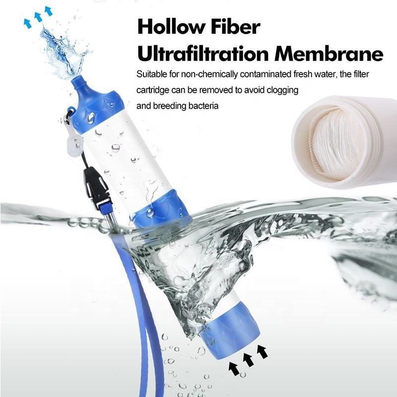 Hot Sale Personal Water Filter 1000L Mini Outdoor Water Filter Portable Water Filter Survival Kit Emergency for Camping