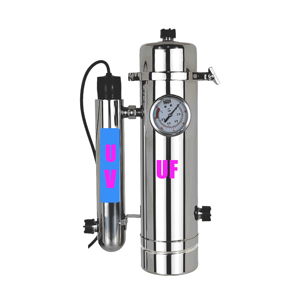 SKUV-1000L Ultraviolet Stainless Steel UF System Household Water Filter