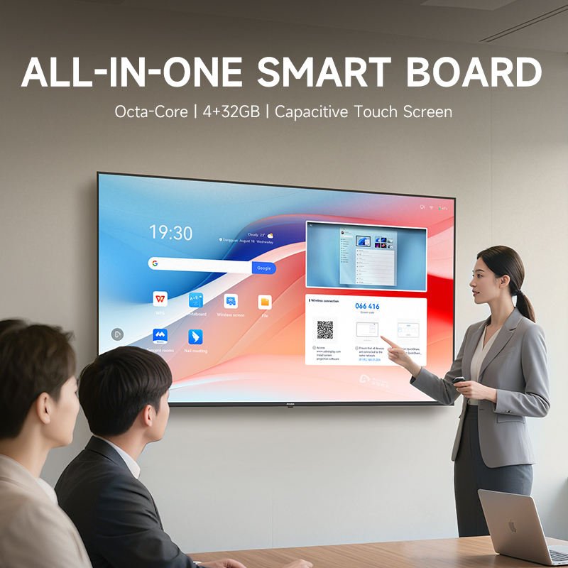 Amdox Interactive Whiteboard Smart Board 55 65 75 Inch Interactive Flat Panel Touch Screen LCD Whiteboard Factory Supplier