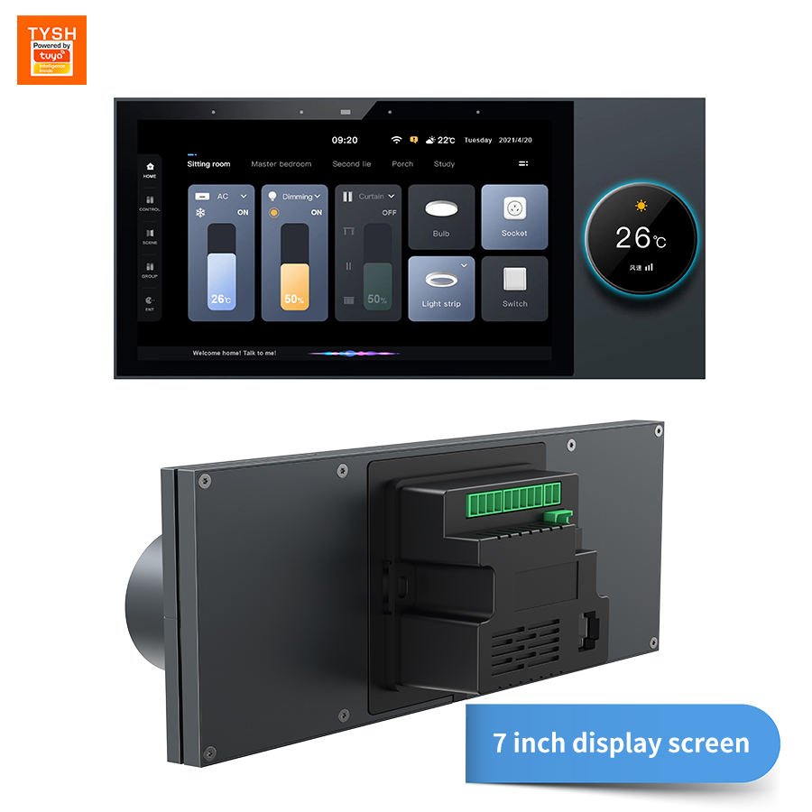 TYSH Tuya Smart Home Devices Multi-functional Touch Screen Control Panel Central Controller for Intelligent Scenes Switch