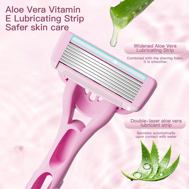 Max New Design Women's Razors 7 Blade Stainless Steel Disposable Razor Sensitive Skin Friendly Shaving Razor