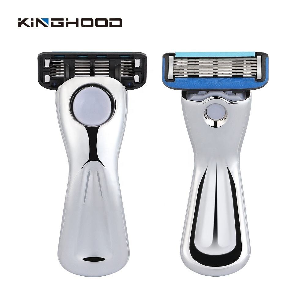 Custom Logo Biodegradable 6 Blade Cartridge System Shaving Razor for Women