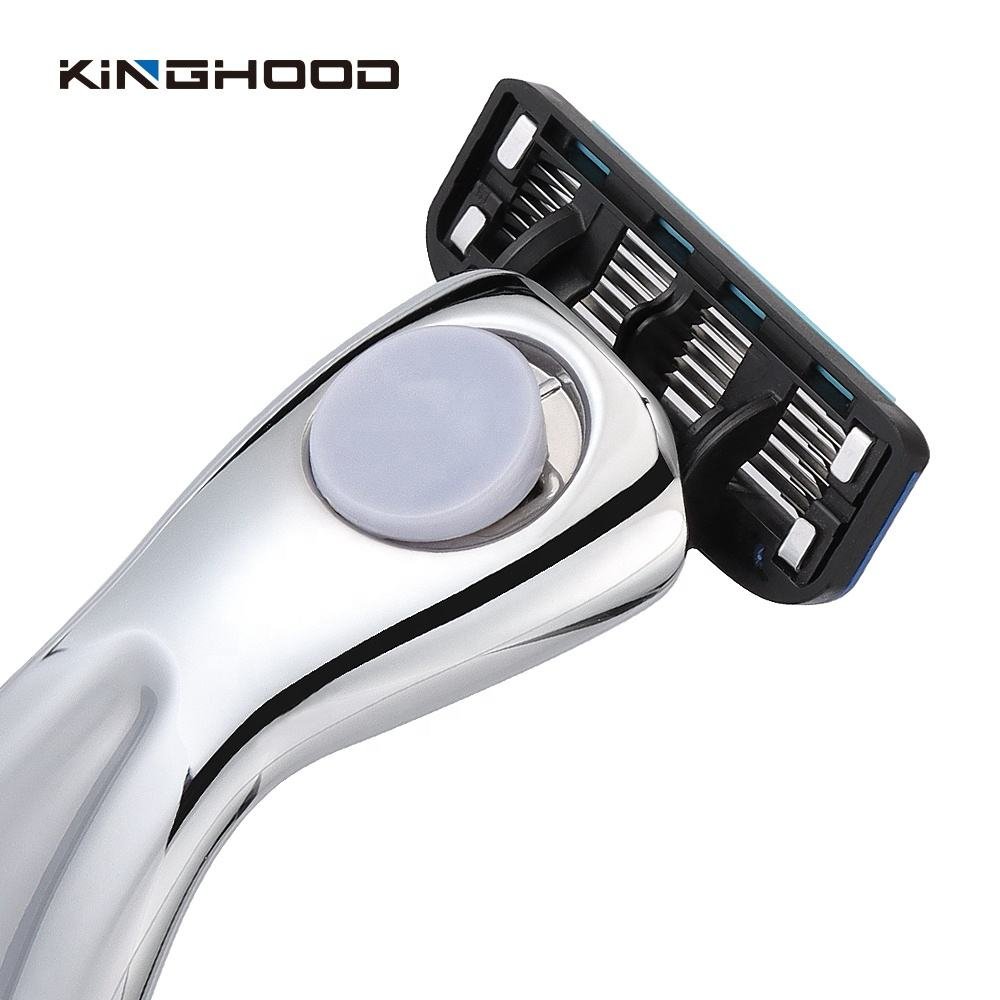 Custom Logo Biodegradable 6 Blade Cartridge System Shaving Razor for Women