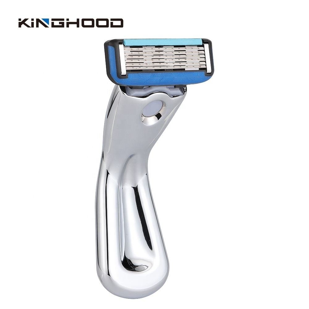 Custom Logo Biodegradable 6 Blade Cartridge System Shaving Razor for Women