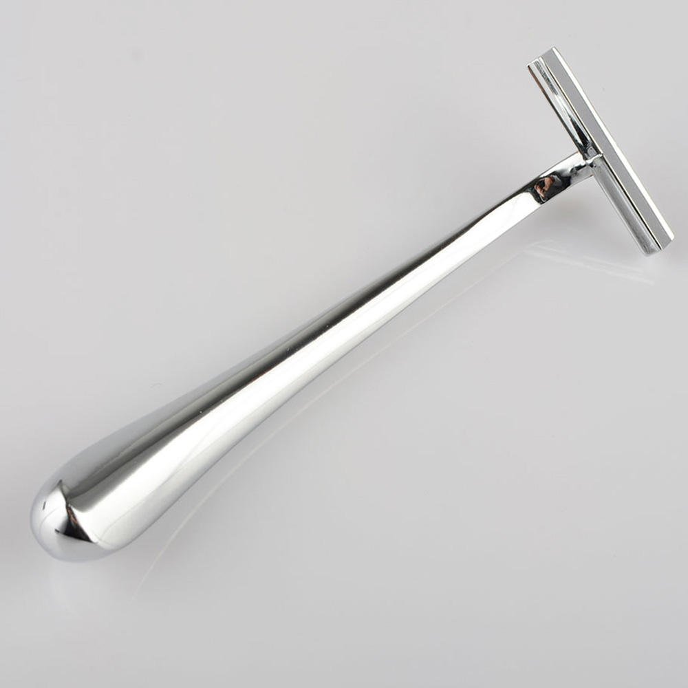 Good Quality Cheap Price Alloy Metal Eco-Friendly Chrome Barber Straight Twin Blades Shaving Safety Razor