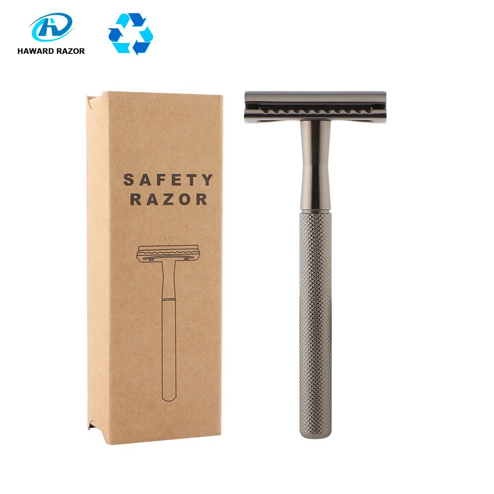 Rose Gold Women's Double Edge Safety Razor | Metal Handle | Wholesale Custom Lady Shaving Supplier