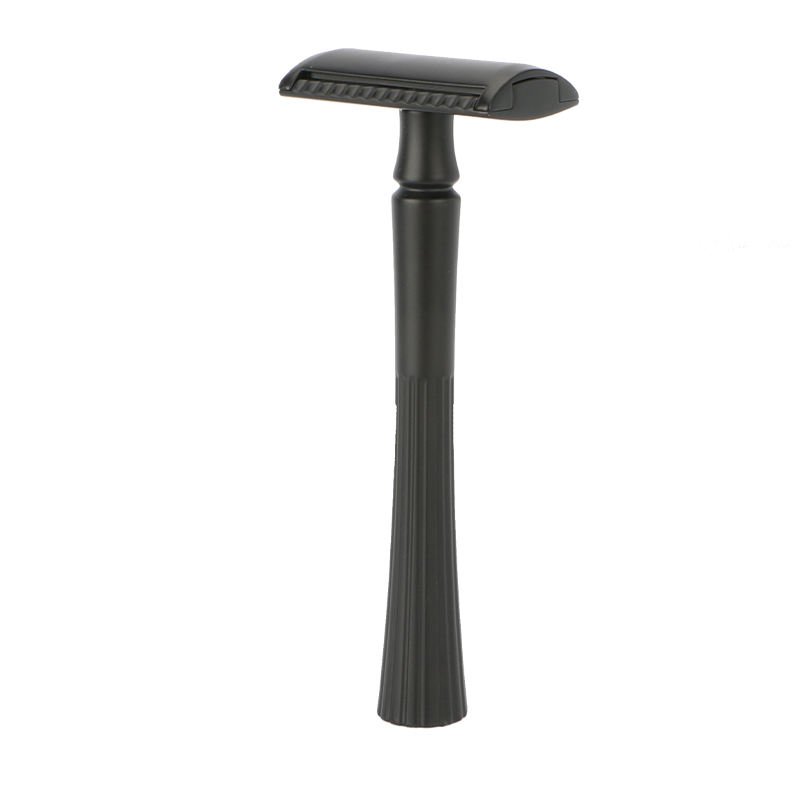 Double Edge Metal Safety Razor Long Handle Shaving Razor for Men & Women