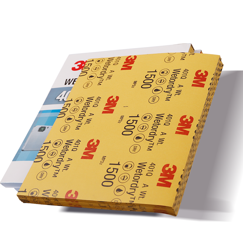 High Quality 3M Sandpaper 401Q Grit 1000 to 2000 Wet and Dry Sanding Paper Sheet Sand Paper