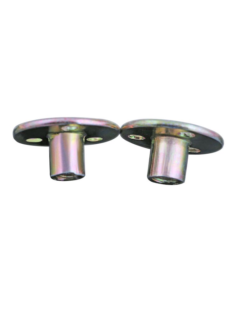 Factory Furniture Nut Zinc Plated Round Base Three Hole Iron Plate T Nut