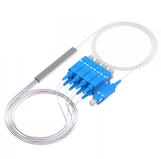 1x2 1x4 1x8 1x16 SC UPC Mini PLC Optic Beam Splitter Single Mode with SC UPC Connector Mini-moudle PLC Splitter