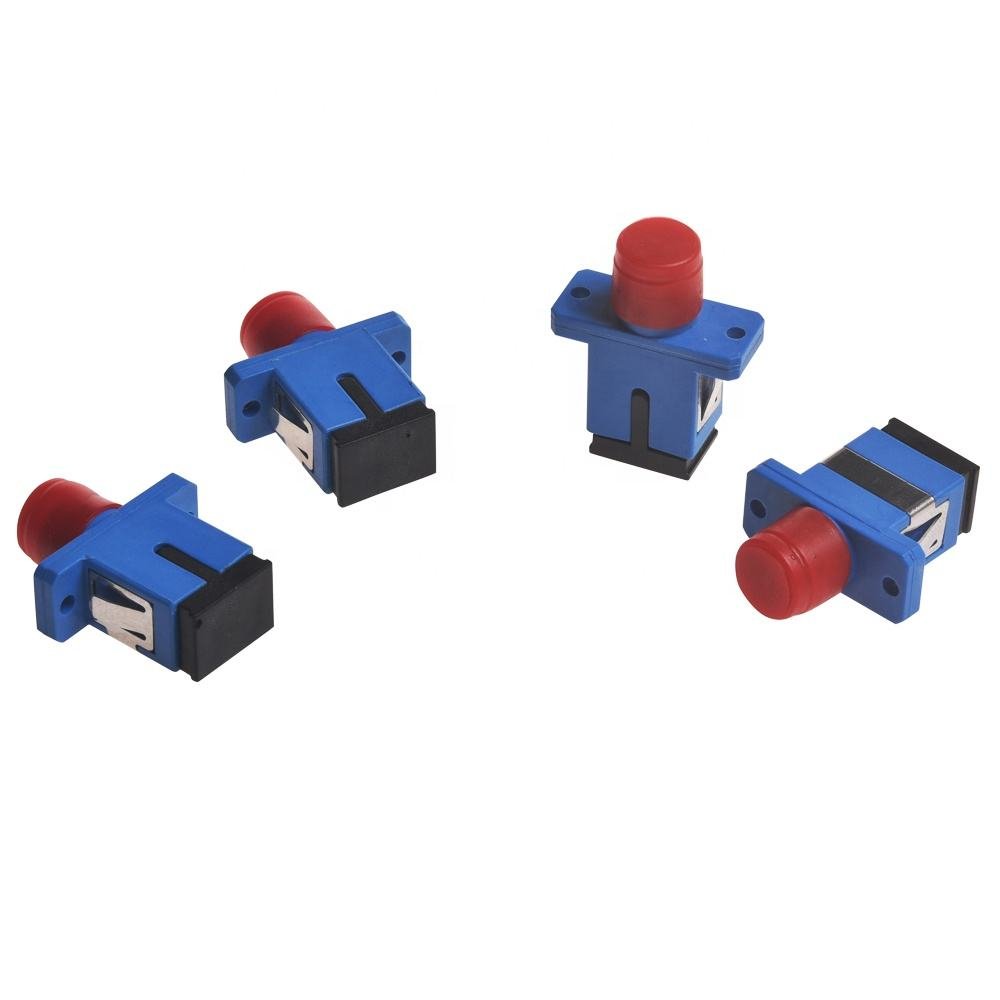Factory Supply Low Insert Loss Simplex FC-SC Square Type Fiber Optical Adapter