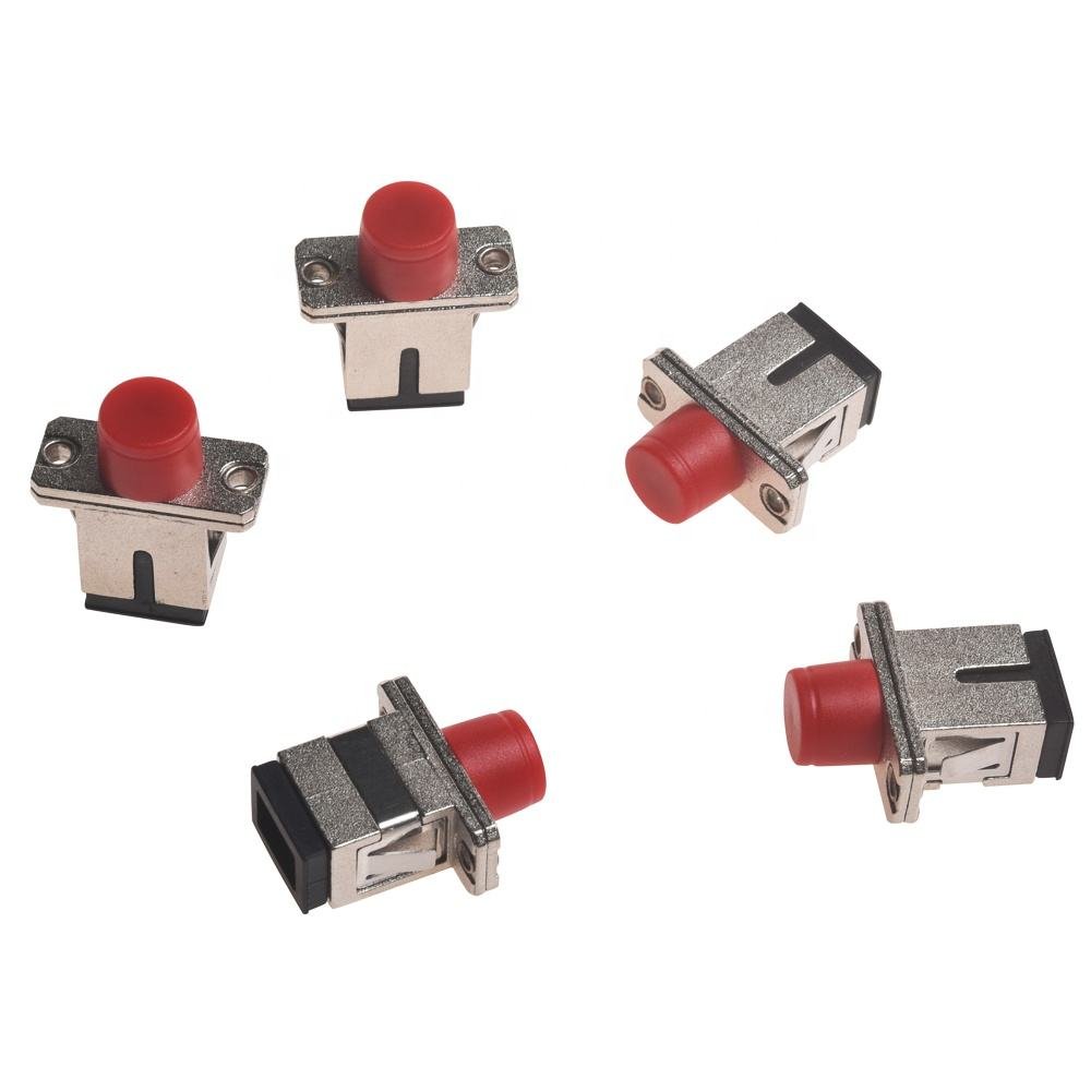 Factory Supply Low Insert Loss Simplex FC-SC Square Type Fiber Optical Adapter