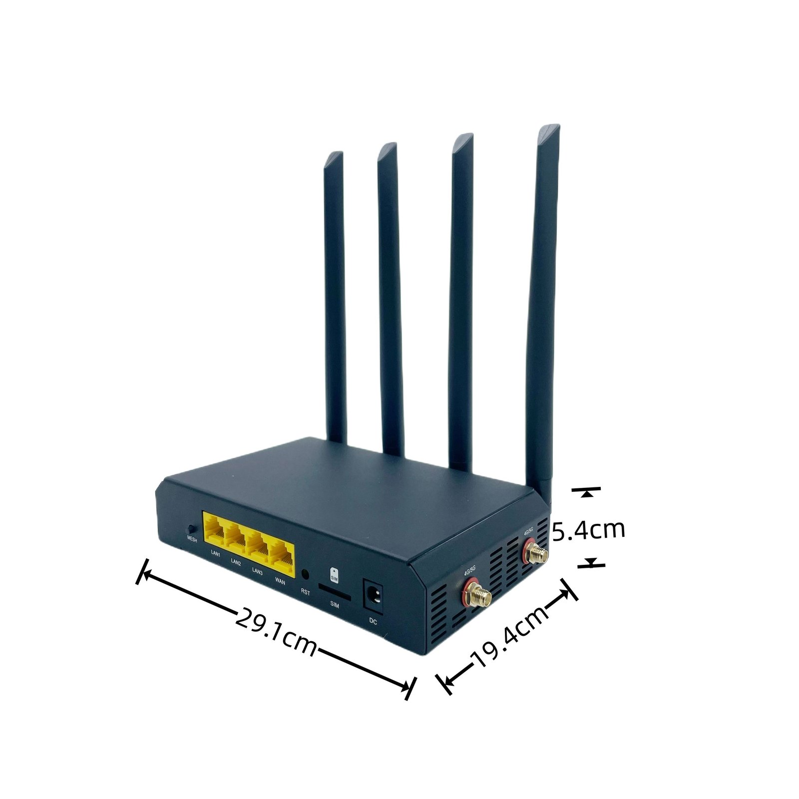 Superior Quality AX1800 Mesh Router IPQ6000 Gigabit Modem 4G/5G Wireless Wifi 1800Mbps Dual Band Cat12 with SIM Card Slot