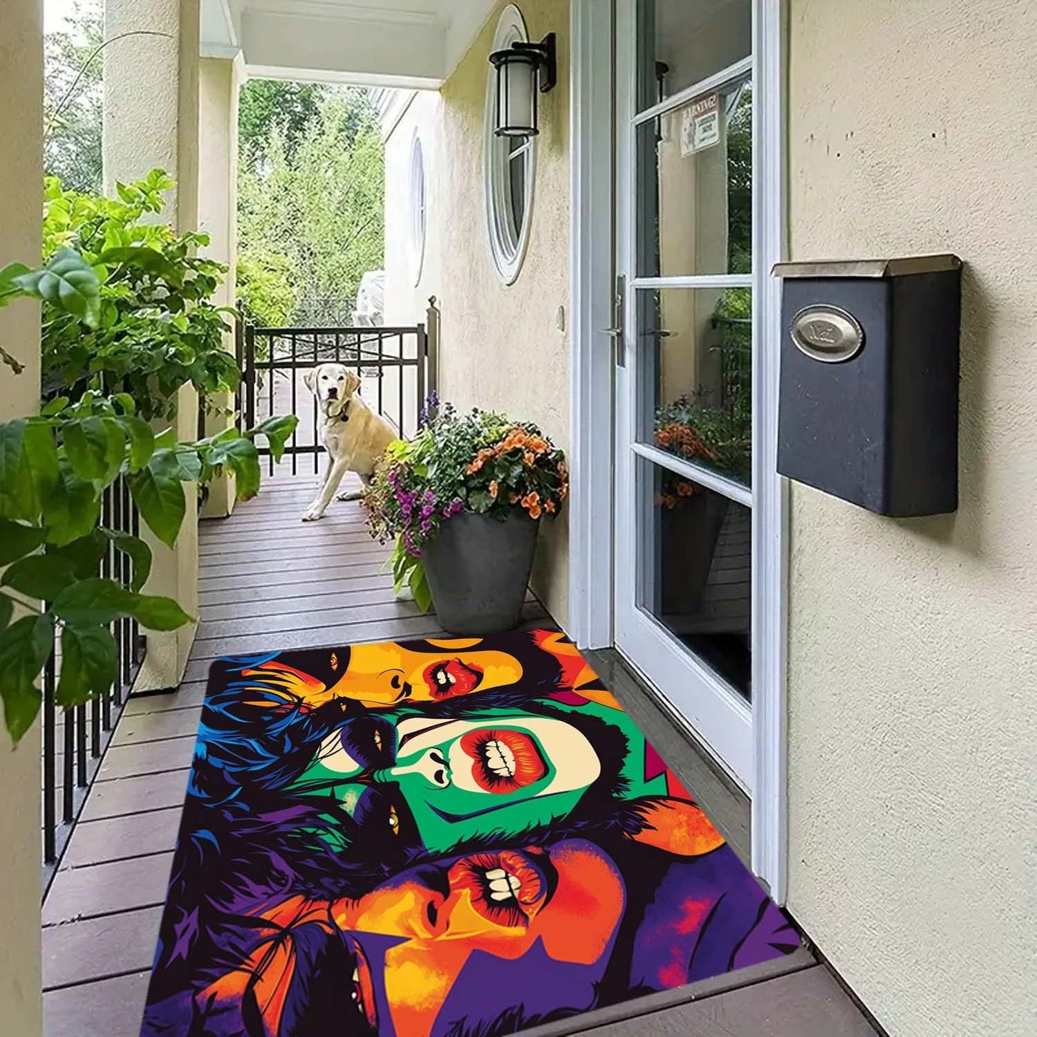 Customizable Luxury Plush Polyester Bath Mat with Novelty Cashmere Imitation Pattern for Home Living Rooms & Hotels