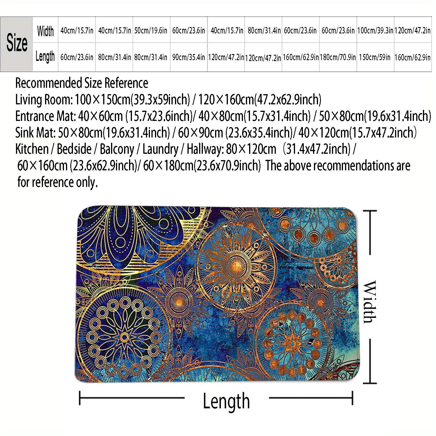 Custom Printed Ultra Absorbent Bath Mat Non Slip Mandala Design Bathroom Rug Personalized Floor Mats Quick Dry Wholesale