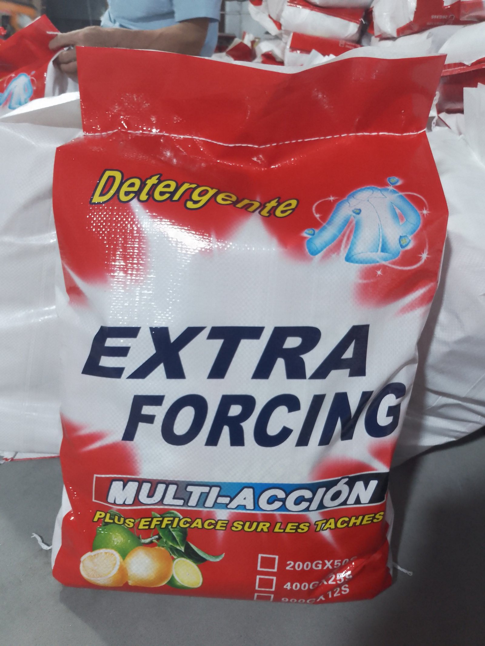 EXTRA FORCING 400g Hot-selling Washing Powder Detergent Strong Perfume with Rich Foam Laundry Detergent Powder for Africa