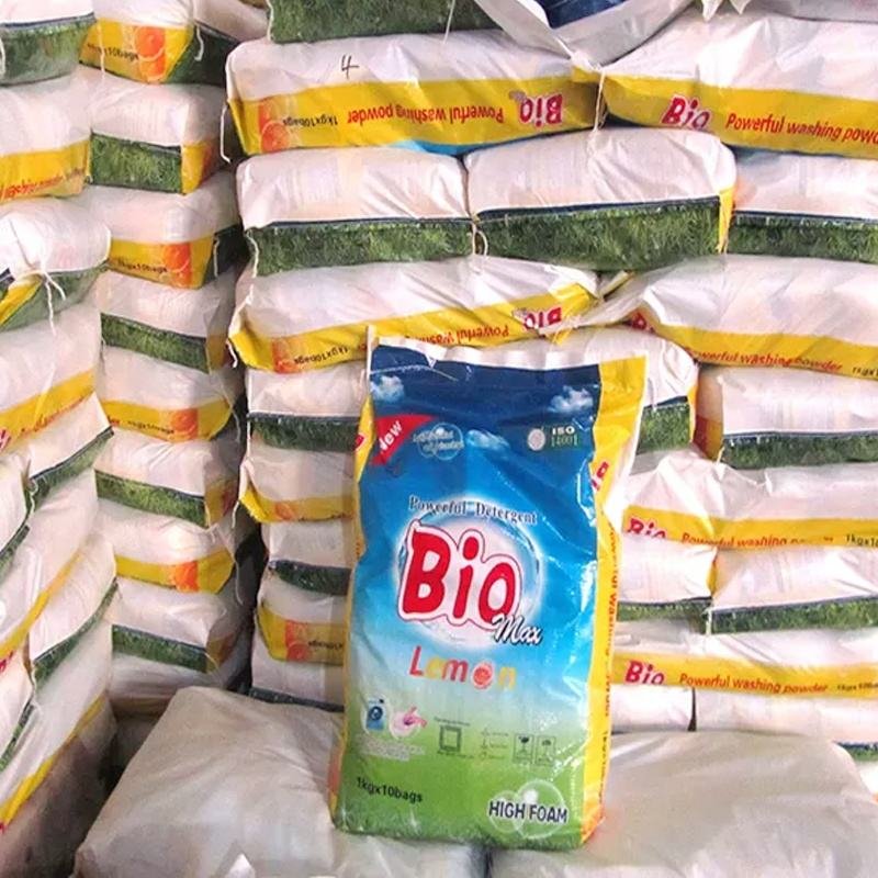 Super Clean High-Efficient Laundry Detergent 4kg-25kg Soaps En Polvo a Granel Disposable for Apparel Use