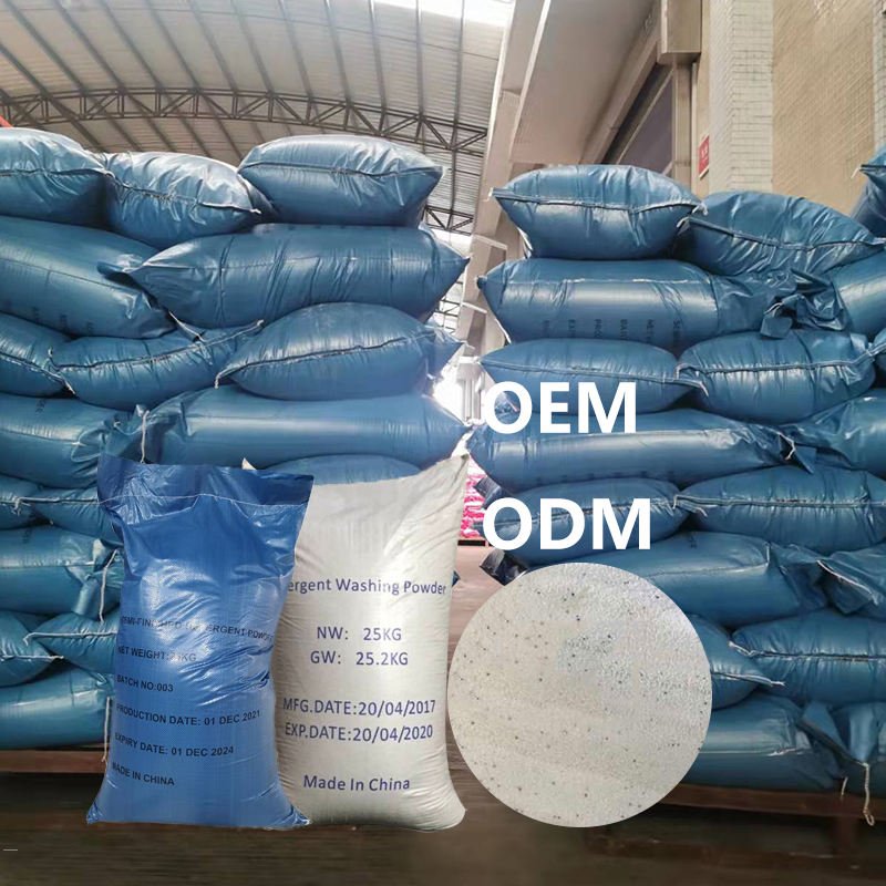 Hot Sale China Oem Wholesale Free Samples High Foam Bulk Bags 1kg 3kg 25kg 1 Ton Wash Washing Powder Detergent