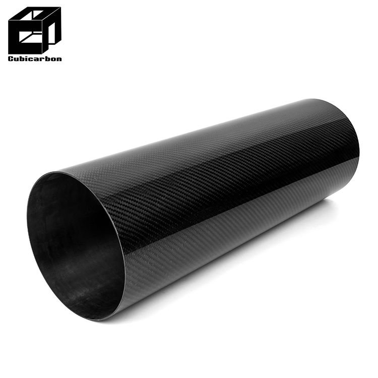 Oem 250mm Carbon Fiber Tubes High Quality 3K Large Carbon Fiber Tube Custom 120mm 140mm 160mm 170mm 180mm Various Diameter