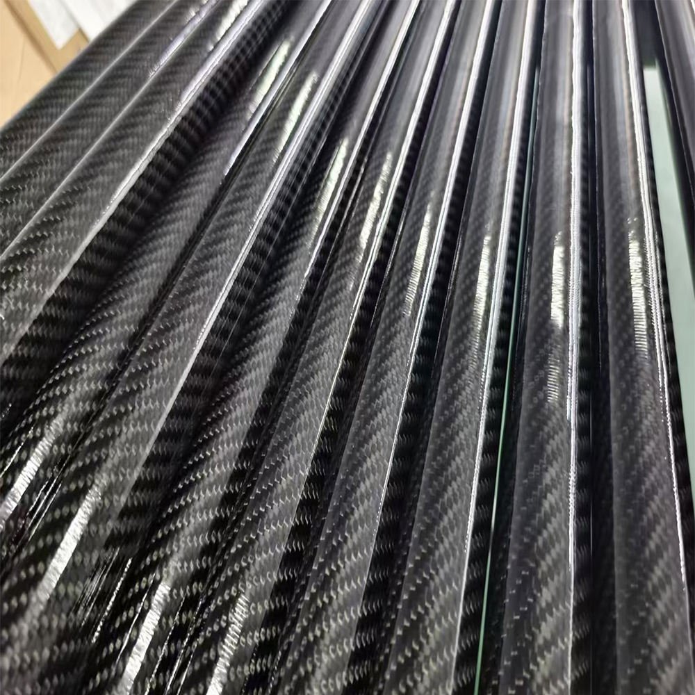 3K Carbon Fiber Tube Thickened Carbon Fiber Roll Tube 8 10 16 20 25 30 40mm Carbon Round Tube High Strength
