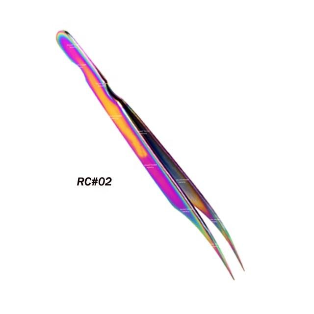 45/90 Degree Pointed Volume Eyebrow Isolation Stainless Steel Gold Tools Set Custom Logo Tweezers High Quality