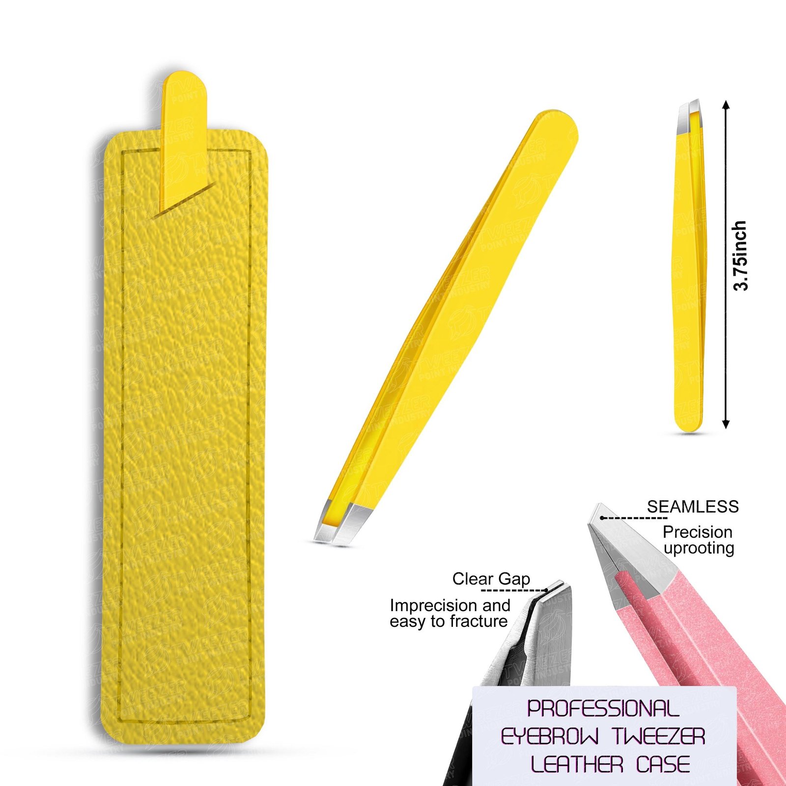 Expert Beauty Eyebrow Hair Removal Tweezer High Precision Non Slip Grip Slant Tip Anti Rust Steel Eco-Friendly Handmade Durable