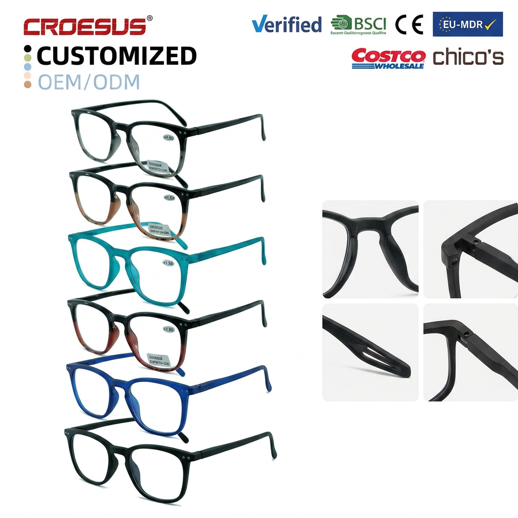 New Lightweight Classic Reading Glasses 1.50 Black Presbyopia Glasses Fashion Men Women Unisex Square PC Frames Reading Glasses