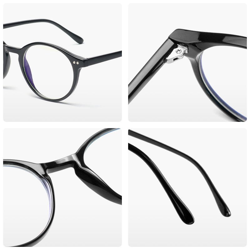 Custom Logo Unisex Fashion Optical Eyeglasses Frames Red Lens Anti Blue Light Blocking Reading Glasses for Daily Office Driving