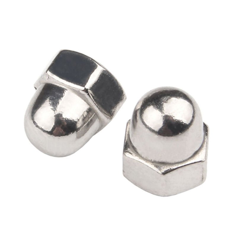 Super Duplex Stainless Steel A325 A286 2205 2507 904L Hex Cap Nut Acorn Nut DIN 1587 Hexagon Dome Cap Nut